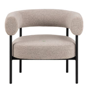 Oakfield Lounge Chair in Beige Fabic with Black Legs – image 2