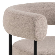 Oakfield Lounge Chair in Beige Fabic with Black Legs – image 6