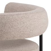 Oakfield Lounge Chair in Beige Fabic with Black Legs – image 7
