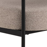 Oakfield Lounge Chair in Beige Fabic with Black Legs – image 8