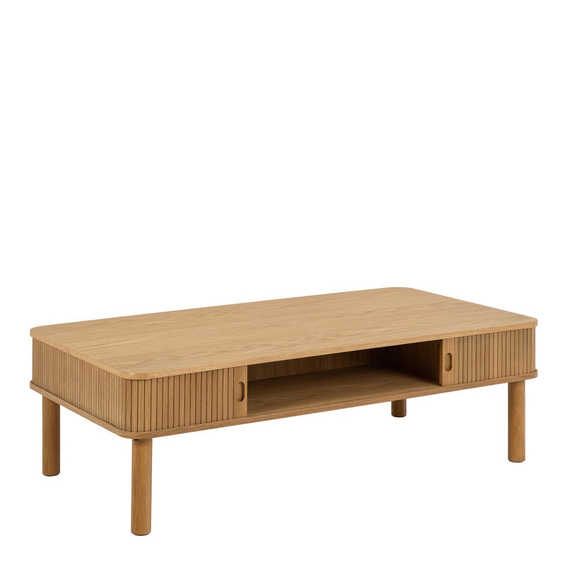 Langley Coffee Table Sliding Door in Oak – image 1