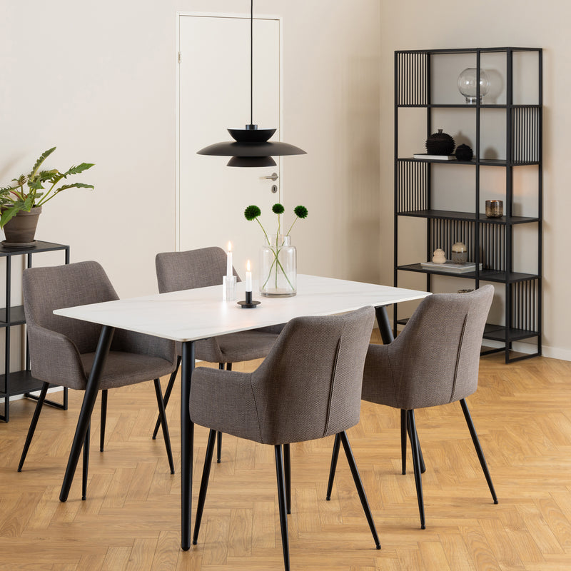 Strington Bookcase with 5 Shelves in Black – image 4