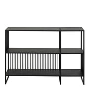 Strington Bookcase with 2 Shelves in Black – image 2