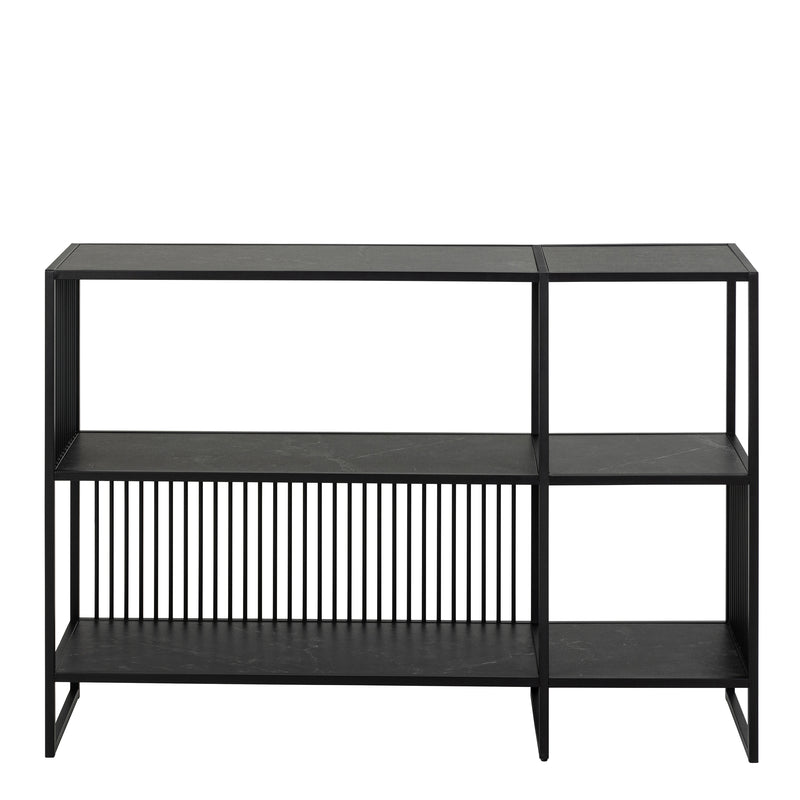 Strington Bookcase with 2 Shelves in Black – image 2