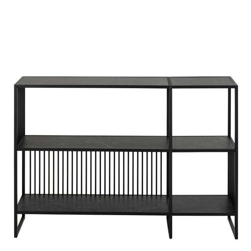 Strington Bookcase with 2 Shelves in Black – image 2