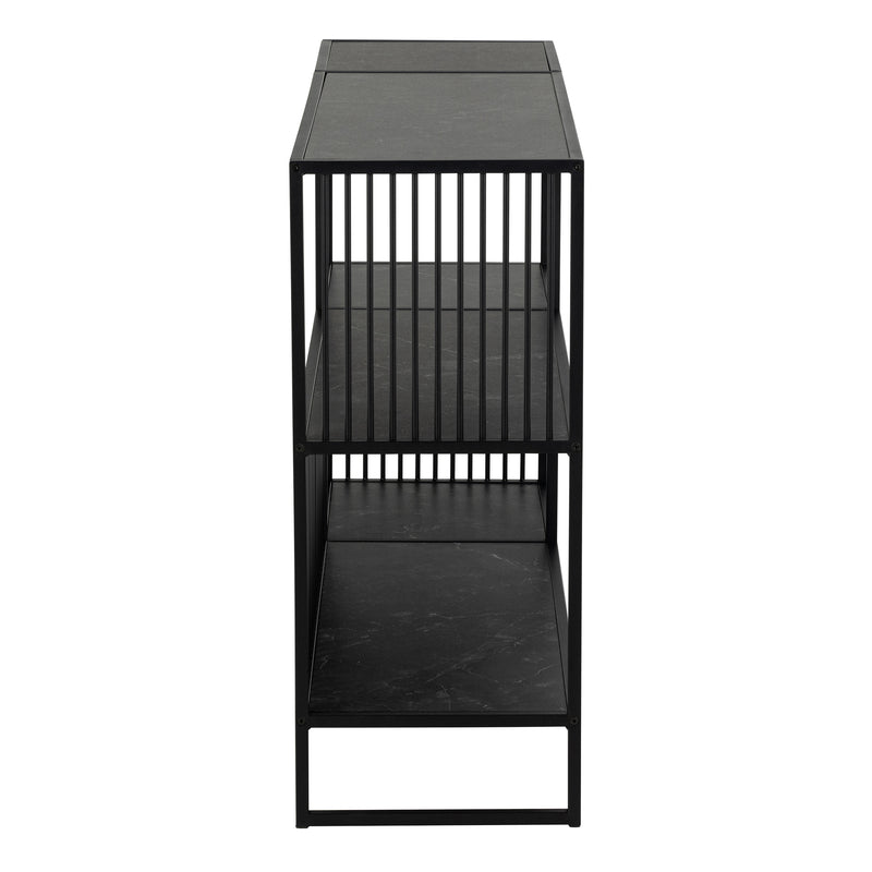 Strington Bookcase with 2 Shelves in Black – image 3