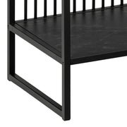 Strington Bookcase with 2 Shelves in Black – image 8