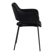Lima Dining Chair with Armrest in Black Set of 2 – image 3