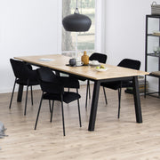 Lima Dining Chair with Armrest in Black Set of 2 – image 4