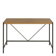 Bahamas Office Desk in Black and Oak – image 2