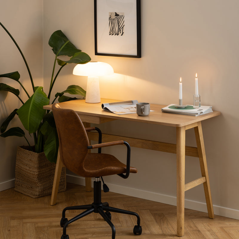 Barnett Office Desk in Oak – image 4