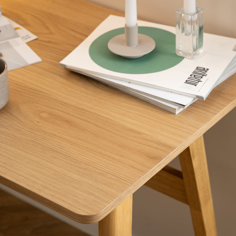 Barnett Office Desk in Oak – image 5