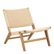 Carson Lounge Chair – White & Oak – image 1