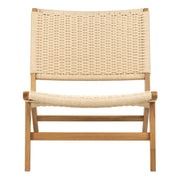 Carson Lounge Chair – White & Oak – image 2