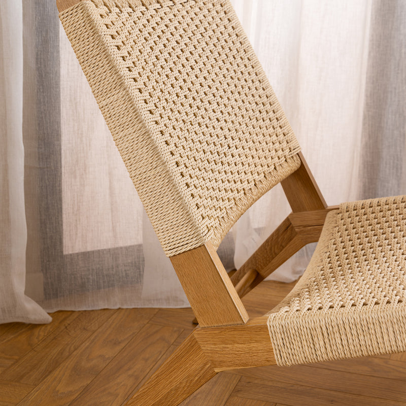 Carson Lounge Chair – White & Oak – image 5