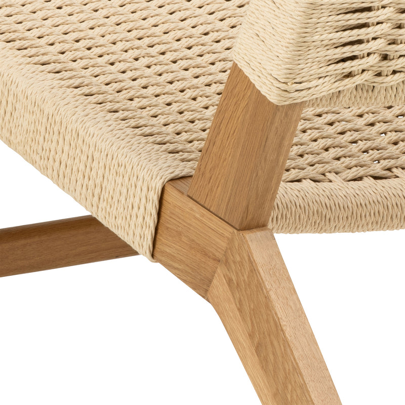 Carson Lounge Chair – White & Oak – image 7