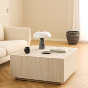 Dice Square Coffee Table – Travertine – image 3