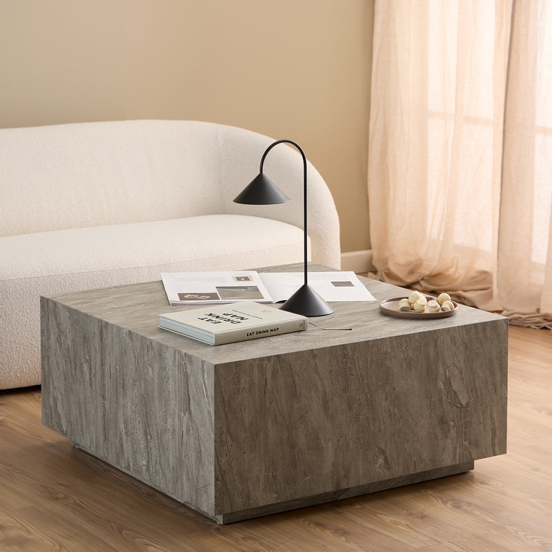 Dice Square Coffee Table – Grey – image 3