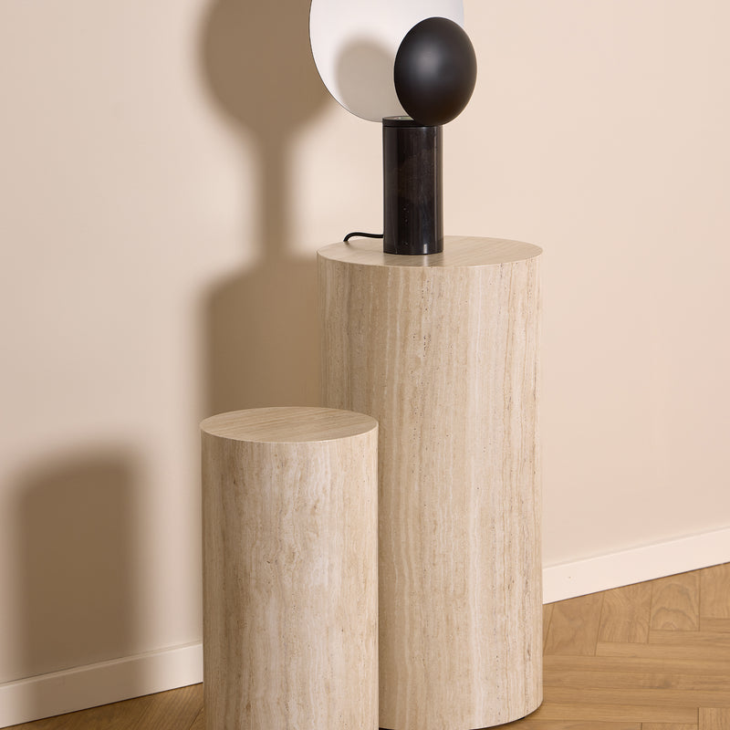 Dice Round Pedestal Set of and River Rough Paper – image 4