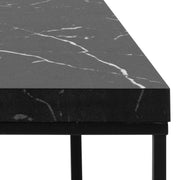 Barossa Coffee Table with Marquina Top and Steel Base – Black – image 4
