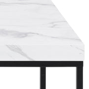 Barossa Coffee Table with Marquina Top and Steel Base – White – image 6