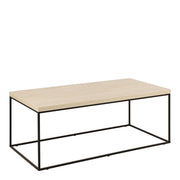 Barossa Coffee Table with Marquina Top and Steel Base – Travertine – image 1