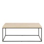 Barossa Coffee Table with Marquina Top and Steel Base – Travertine – image 2