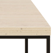 Barossa Coffee Table with Marquina Top and Steel Base – Travertine – image 6