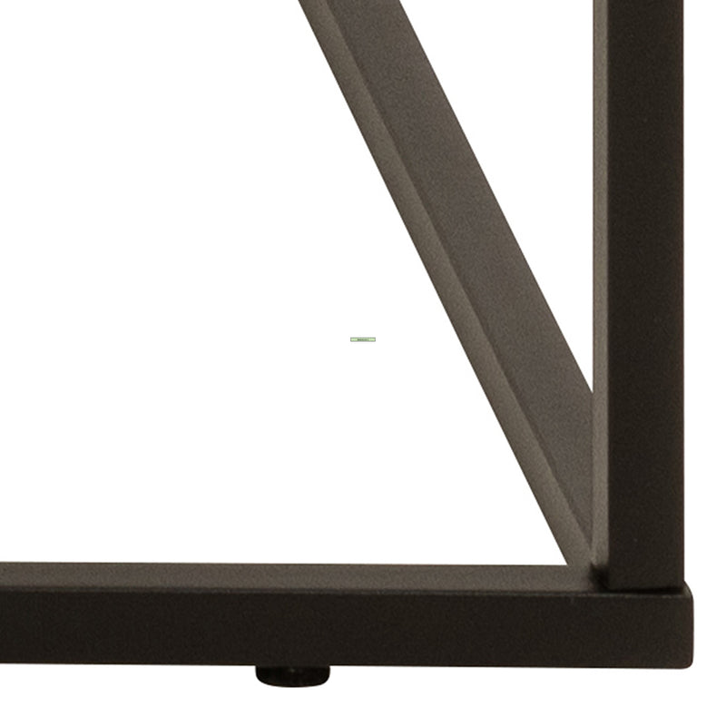 Barossa Coffee Table with Marquina Top and Steel Base – Travertine – image 7