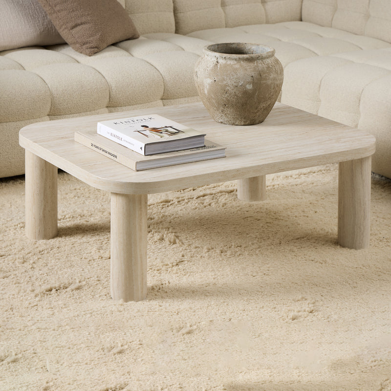 Solano Rectangular Coffee Table 100 x – Travertine – image 3