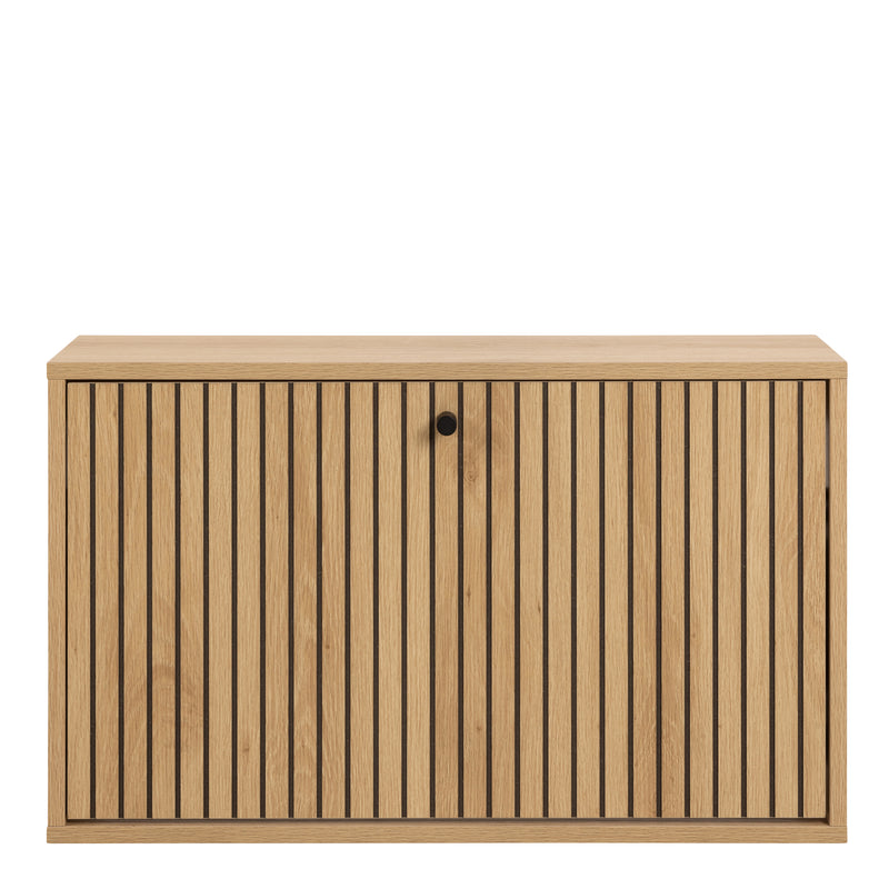 Albany Shoe Cabinet 1 Flip Down Door In Oak – image 2