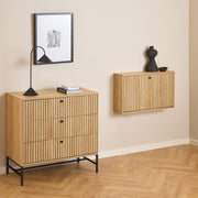 Albany Shoe Cabinet 1 Flip Down Door In Oak – image 6