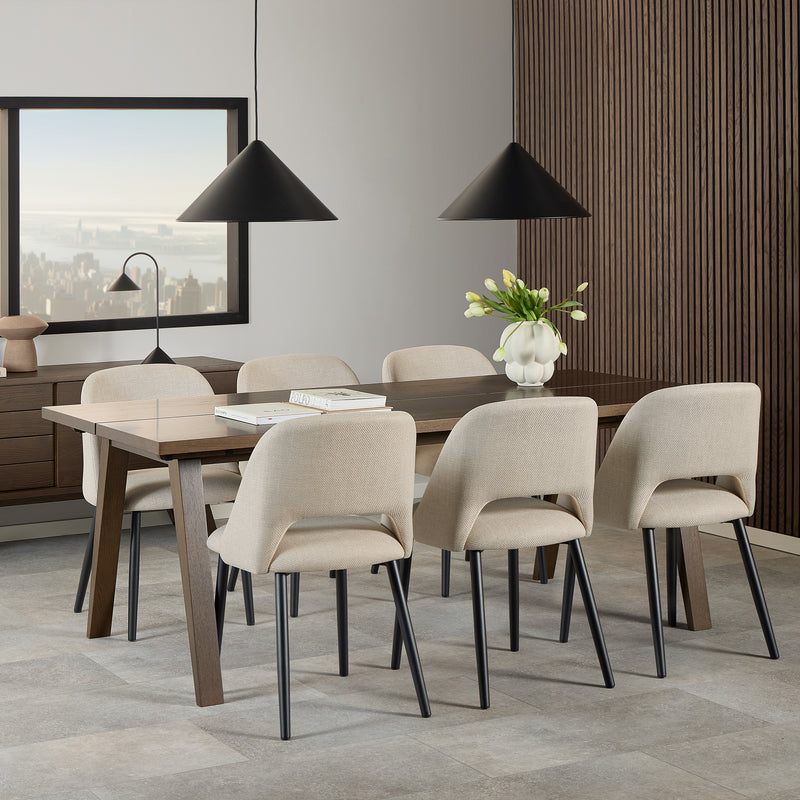 A-Line Extendable Dining Table in Smoked Oak 200/286 x 74.6 x 95cm – Smoked Oak – image 6