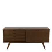A-Line Sideboard with 4 Drawers and Sliding Door – Smoked Oak – image 2
