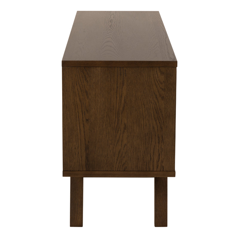 A-Line Sideboard with 4 Drawers and Sliding Door – Smoked Oak – image 3