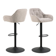 Brooke Swivel Bar Stool with Height Adjustable Function Set of 2 – Monza Beige – image 1