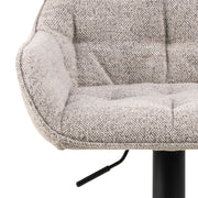 Brooke Swivel Bar Stool with Height Adjustable Function Set of 2 – Monza Beige – image 6