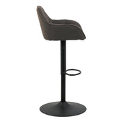 Brooke Swivel Bar Stool with Height Adjustable Function Set of 2 – Taupe – image 3