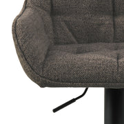 Brooke Swivel Bar Stool with Height Adjustable Function Set of 2 – Taupe – image 6
