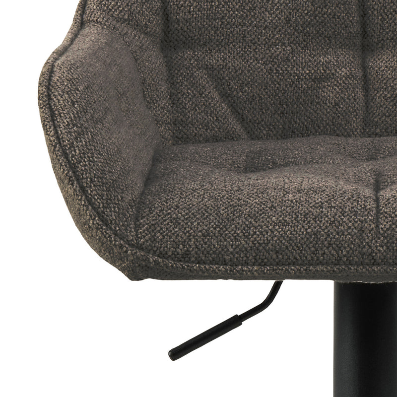 Brooke Swivel Bar Stool with Height Adjustable Function Set of 2 – Taupe – image 6