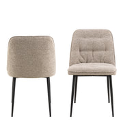 Brooke Dining Chair Set of 2 – Beige – image 2