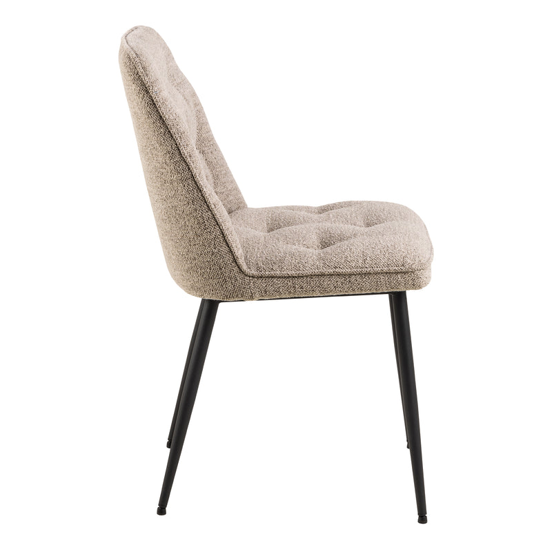 Brooke Dining Chair Set of 2 – Beige – image 3
