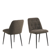 Brooke Dining Chair Set of 2 – Taupe – image 1