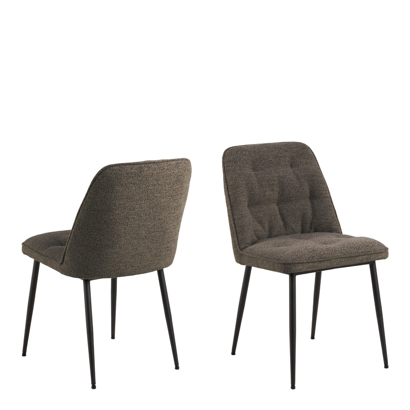 Brooke Dining Chair Set of 2 – Taupe – image 1