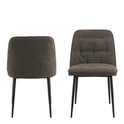 Brooke Dining Chair Set of 2 – Taupe – image 2