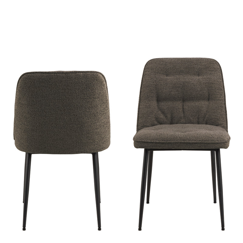 Brooke Dining Chair Set of 2 – Taupe – image 2