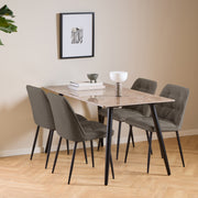 Brooke Dining Chair Set of 2 – Taupe – image 5