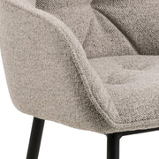 Brooke Dining Chair with Armrest Set of 2 – Beige – image 6