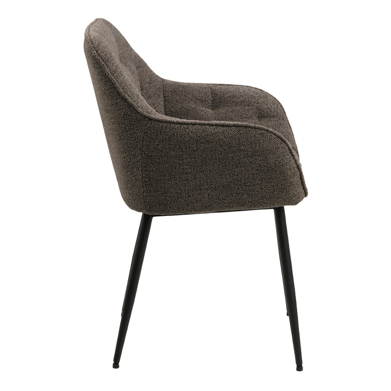 Brooke Dining Chair with Armrest Set of 2 – Taupe – image 3