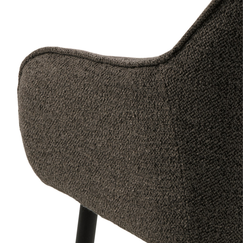 Brooke Dining Chair with Armrest Set of 2 – Taupe – image 8